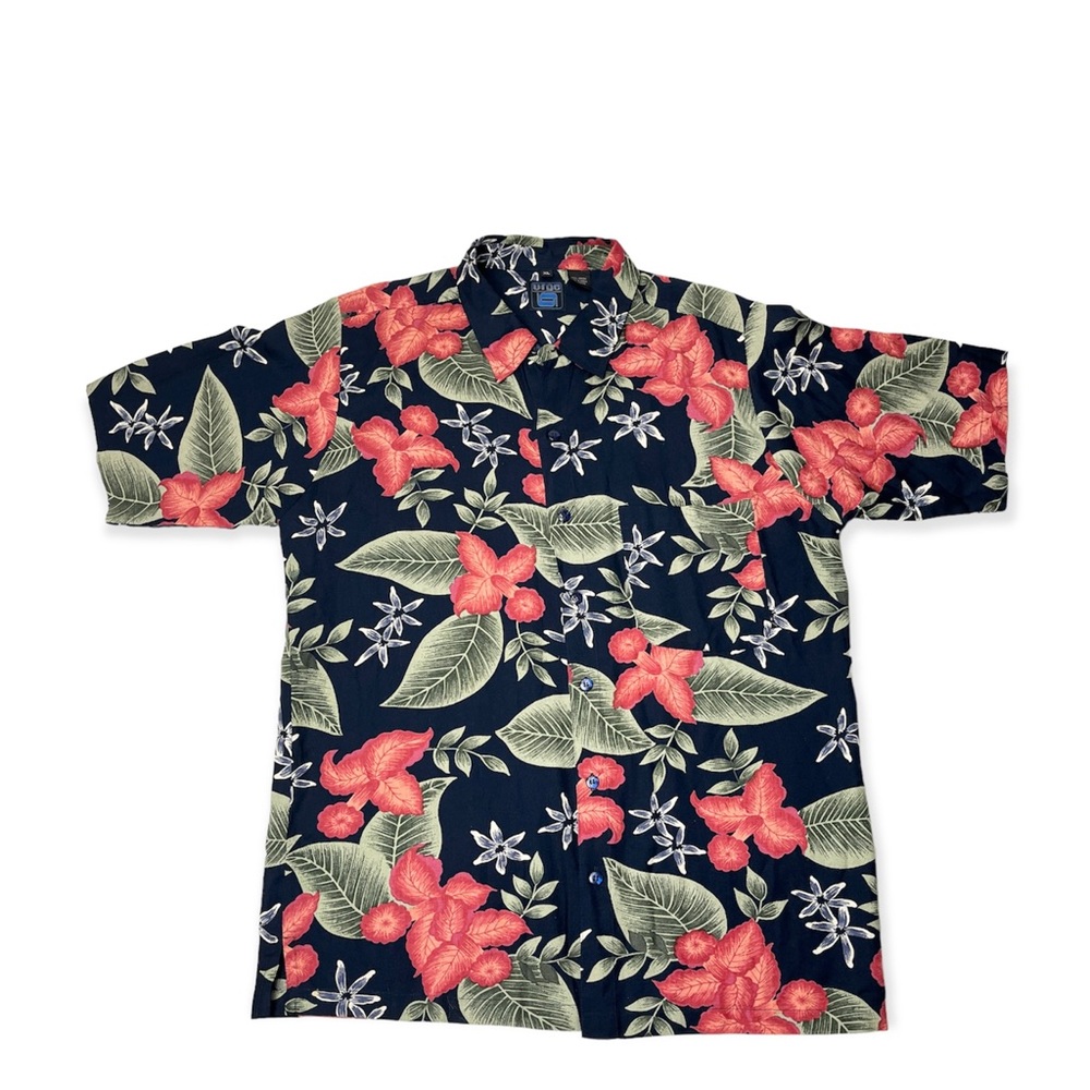 Urge Men’s Rayon Floral Print Button Down Shirt Size XL